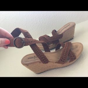 Minnetonka NADIA espadrilles wedge sandals leather